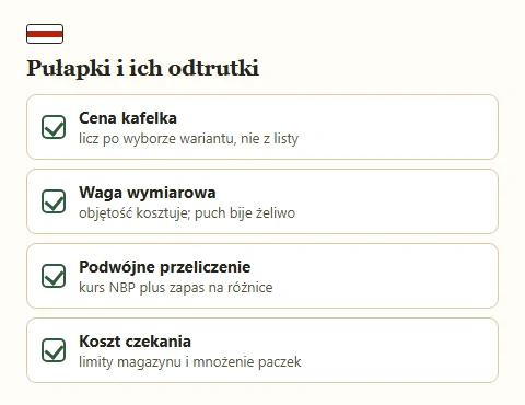 Lista czterech pułapek rachunku z krótką odtrutką na każdą.